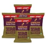 Cornitos Nacho Chips Sizzlin Jalapeno CRUNCH ON THE MUNCH (Pack of 4) - Fast UK Delivery