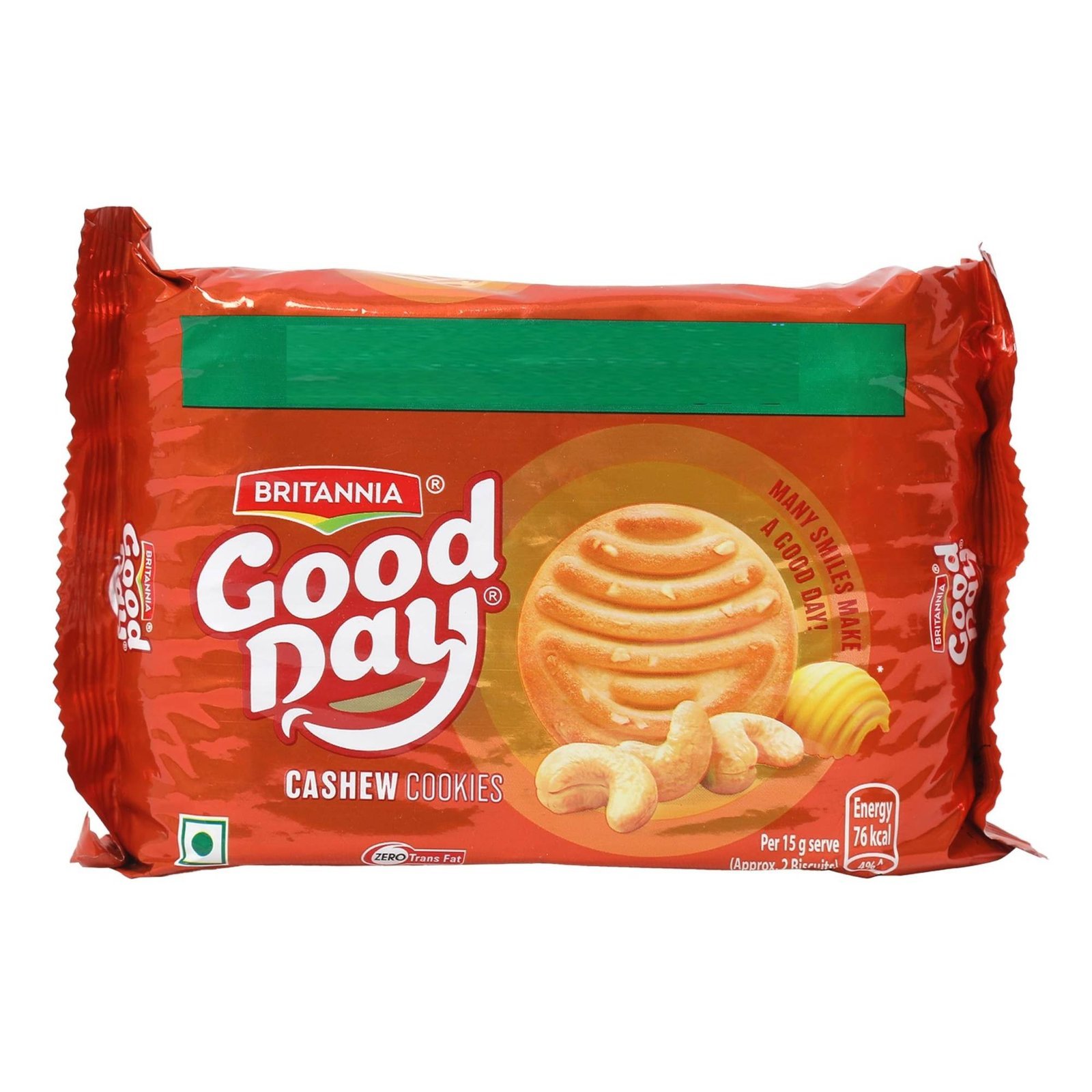 uk81Tv0yVJKqL-1-1.jpg Good Day Biscuit Cashew, 200gm Pouch (Pack of 1) - Fast UK Delivery - Image 1