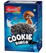 Kwality Cookie Rings 375g | Goodness of Whole Grains | Source of Protein & Fiber | Delicious Snack | Healthy Food & Breakfast Cereal - Fast UK Delivery