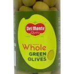 Del Monte Green Olives - Whole, 450g Jar - Fast UK Delivery