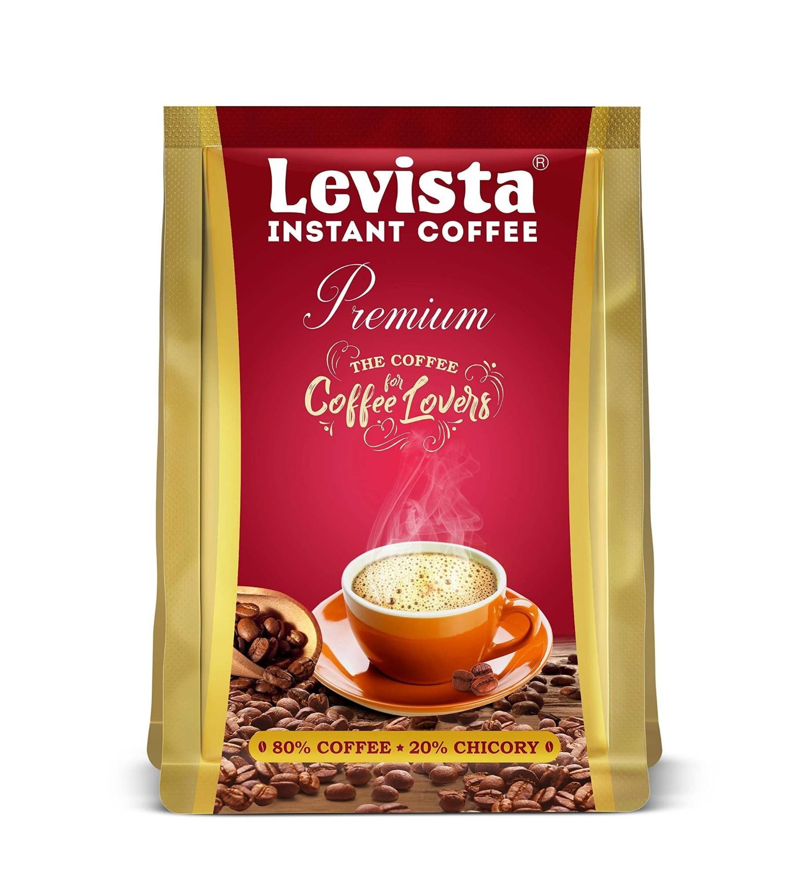 uk81W6YpZT7OL-1-1.jpg Levista Premium Instant Coffee 100 Gm Pouch, Bag, Ground - Fast UK Delivery - Image 1