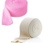 COMFORT ELASTICATED TUBULAR BANDAGE COLOR : WHITE & PINK,Size - 10 cm x 1 m (SIZE-F100 mm) - Fast UK Delivery