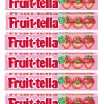Fruit-Tella Strawberry Flavour Chewy Toffee Stick (Pack Of 6 x 32.4g) - Fast UK Delivery