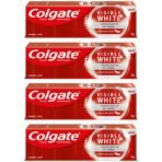 Colgate Visible White Sparkling Mint 50G Toothpaste (200G, Pack Of 4, 50G Each) - Whitens Teeth, Protects Enamel, Freshens Breath - Fast UK Delivery