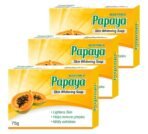 Papaya Skin Whitening Soap, 75g (Pack of 3) - Fast UK Delivery