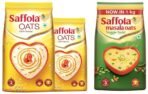 Saffola Oats, 1 kg with Free Saffola Oats 400 gm + Saffola Masala Oats, Veggie Twist, 1 kg - Fast UK Delivery