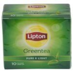 Lipton Pure & Light Green Tea Bags, 10 Pieces - Fast UK Delivery