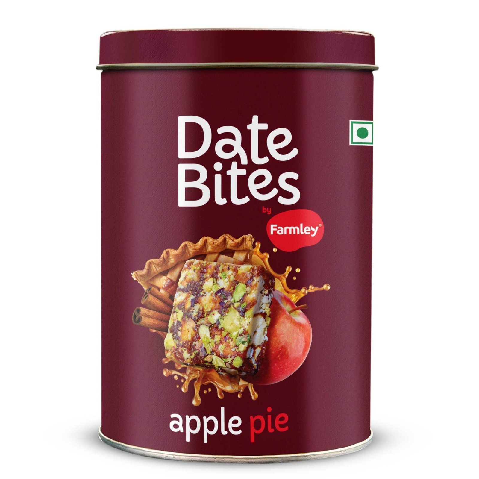 uk81eMglmyy8L-1-1.jpg Farmley Apple Pie Date Bites 200 gram I Dates Barfi Made with Dates, Dried Apple,Pista, Cashews, Almonds, Honey, Cinnamon and Pure Ghee - Fast UK Delivery - Image 1