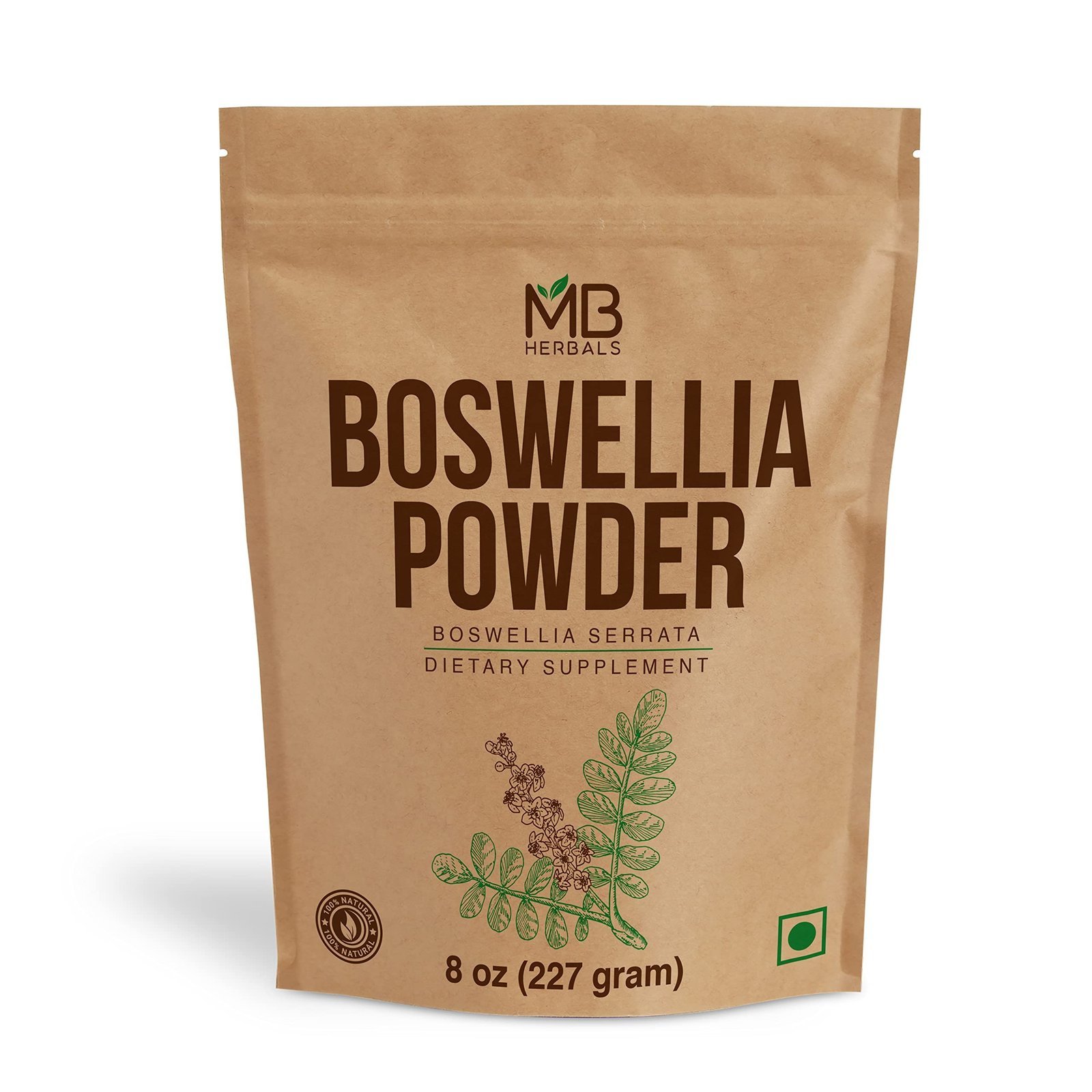uk81fcnECOmHL-1.jpg MB Herbals Boswellia serrata 227gram | Shallaki - Image 1