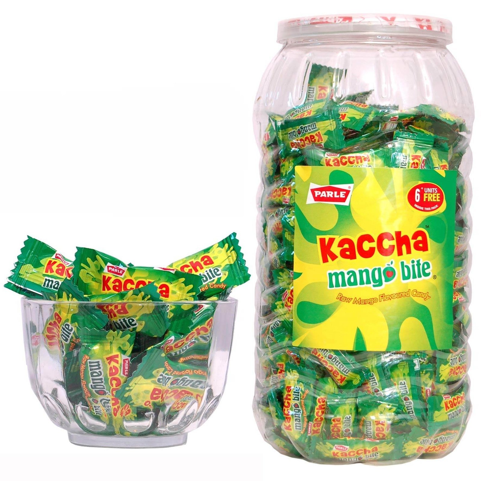 uk81ftN-ArY2L-1-1.jpg PARLE Kaccha Mango Bite Raw Mango Flavoured Candy, 1 Jar, (Including Delivery Charges) 800 gram - Fast UK Delivery - Image 1