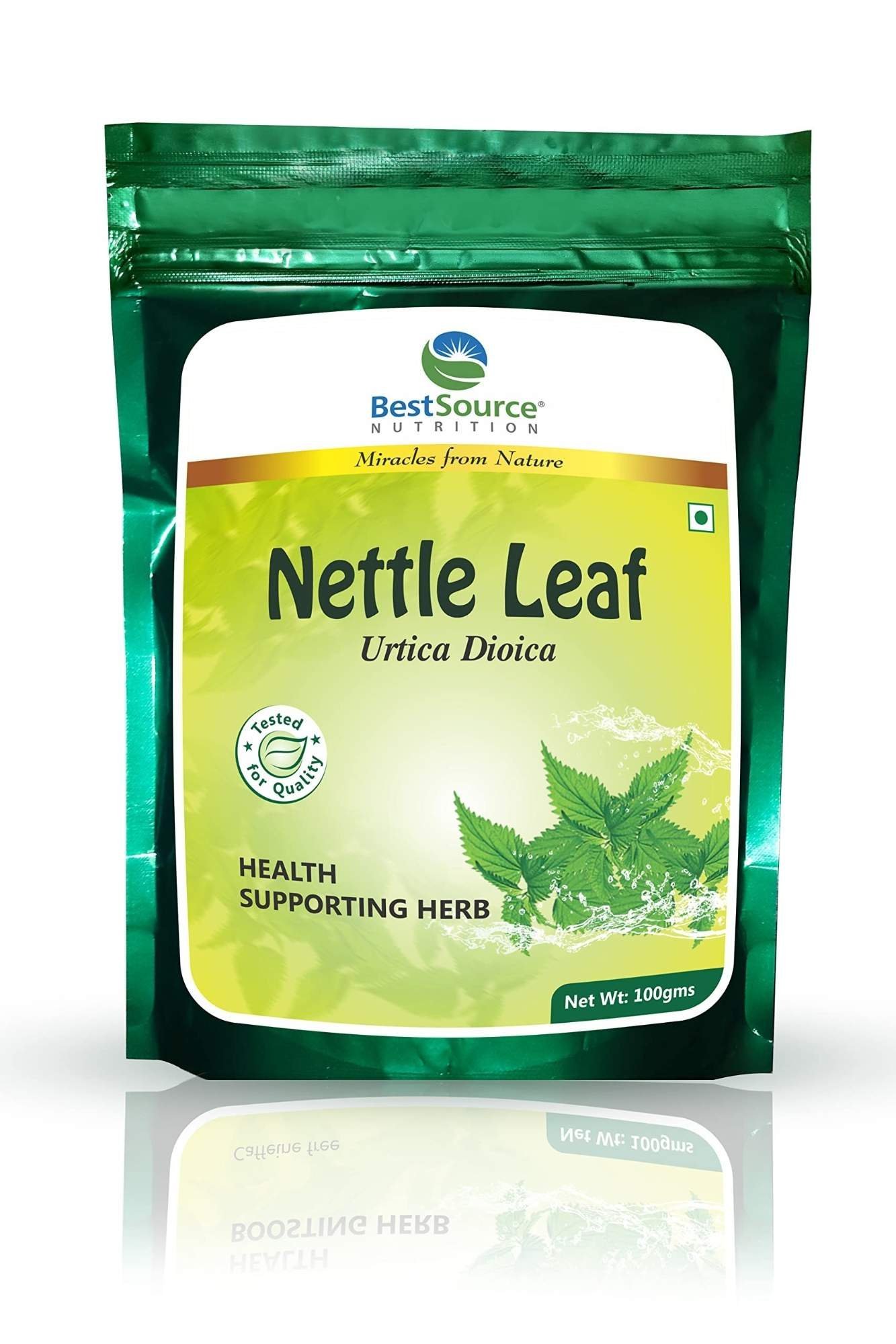 uk81fvx31CyL.jpg BestSource Nutrition Nettle Leaf (Stinging Nettle), Health Supporting Herb, Tested Quality, 100g (66cups) - Fast UK Delivery - Image 1