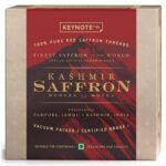 Keynote Kashmir Saffron | Kashmiri Kesar | Keshar | Whole Threads | Gift Box | Vacuum Packed Glass Bottle 3 grams | Pack of 1 - Fast UK Delivery