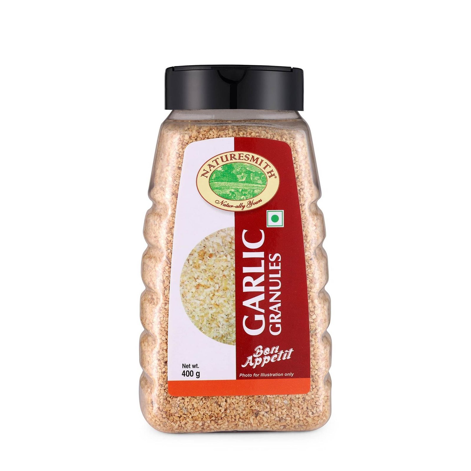uk81jKETgmC9L-1-1.jpg NATURE SMITH GARLIC GRANULES-400 gram || READY TO USE BIG JAR - Fast UK Delivery - Image 1