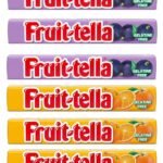 Fruit-Tella Blackcurrent (Pack Of 3), Fruit-Tella Orange Flavour (Pack Of 3) Chewy Toffee Stick (6 x 32.4g) - Fast UK Delivery