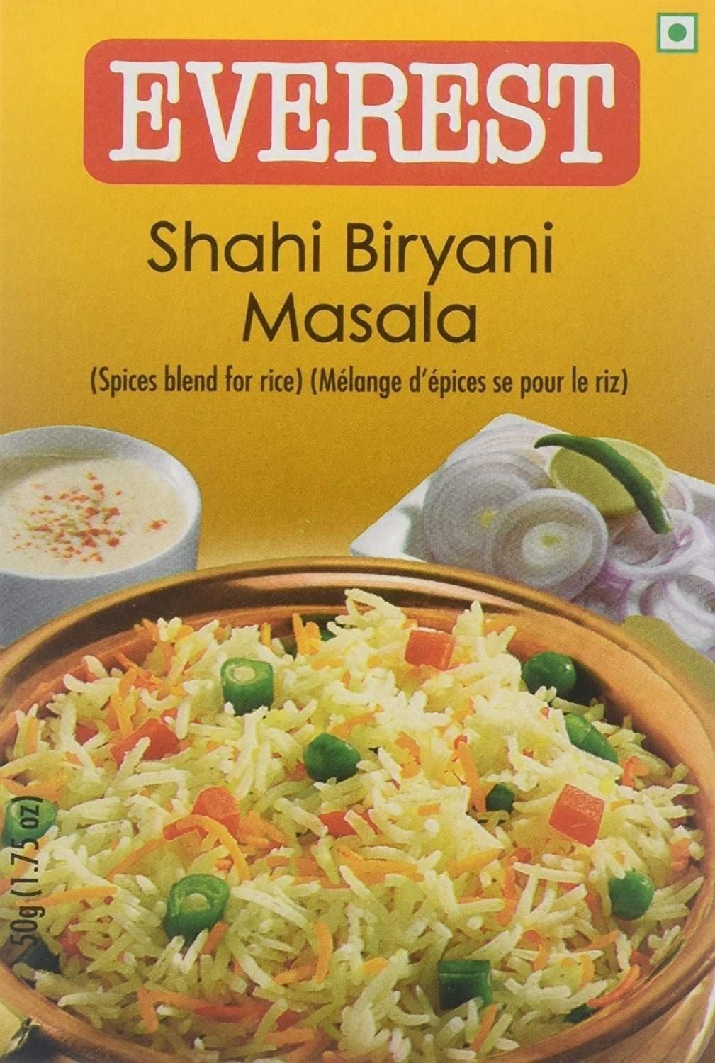 uk81nGxABIeGL-1-1.jpg Everest Shahi Biryani Masala - 50 grams (Pack of 3) - Fast UK Delivery - Image 1