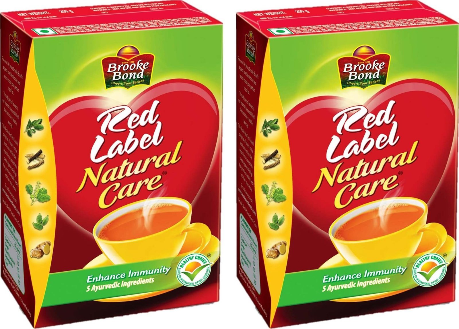 uk81pakK0f8tL-1.jpg Brooke Bond Red Label Natural Care Tea, 500g(Pack of 2) Dev - Fast UK Delivery - Image 1