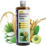 Sugar.Fit Active Immunity Booster for Adults - Tulsi Giloy Amla Juice, Zero Added Sugar with 12 potent Herbs, with Neem, Ashwagandha, Aloe vera, 1L - Fast UK Delivery