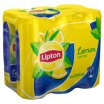 Lipton Lemon Ice Tea Drink, 320 ml, 6 Pack, Yellow & Blue (830) - Fast UK Delivery
