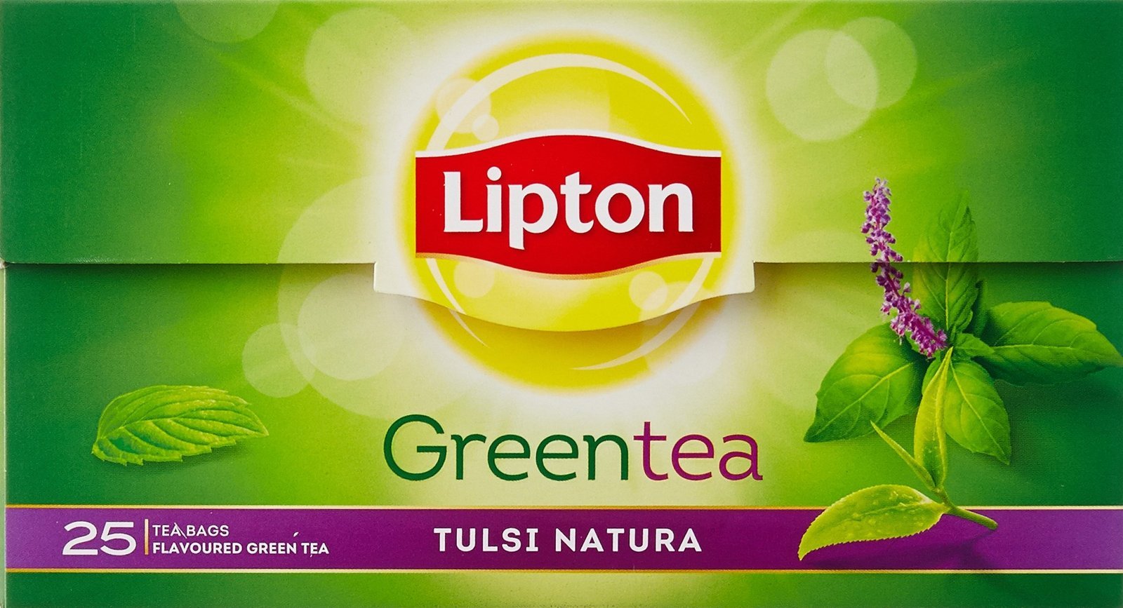 uk81qNnawSUkL.jpg Lipton Green Tea Tulsi Natural, 25 Tea Bags - Fast UK Delivery - Image 1