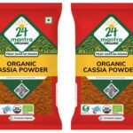 24 Mantra Organic Cassia Powder/Dalchini Powder- 100gms | Pack of 2 | 100% Organic | Chemical Free & Pesticides Free | Unadulterated - Fast UK Delivery