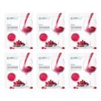 Mirabelle Wine Face Sheet Mask For Glowing Skin | Anti-aging | Korean Face Mask For Women & Men | Combo Pack Of 6 (each 25ml) - Fast UK Delivery