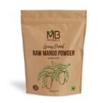 MB Herbals Dry Raw Mango Amchur Powder 227g | Green Mango Powder Non GMO, No Preservatives | Natural Spice Seasoning - Fast UK Delivery