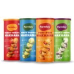 Farmley Flavored & Roasted Makhana Combo Jar, 308g (Pack of 4, 77gm each) - Fast UK Delivery