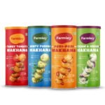 Farmley Flavored & Roasted Makhana Combo Jar, 308g (Pack of 4, 77gm each) - Fast UK Delivery
