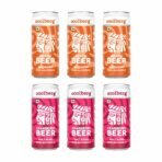 Coolberg Non Alcoholic Beer Assorted Flavors 300ml CANs - Pack of 6 (300ml x 6) Peach & Cranberry - Fast UK Delivery