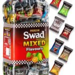 Swad Mixed Chocolate Candy Jar | Meetha Pan, Imli, Coffee,Kacha Aam, Orange + Vitamin C (200 Candy) - Fast UK Delivery