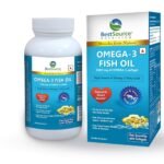 BestSource Omega 3 Fish Oil,(Upgraded EPA & DHA), 1000mg of Omega 3 capsule for healthy lipid profile, Free from Heavy Metals, PCBs, & Dioxins, No fishy smell, No burping, 60 softgels - Fast UK Delivery