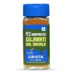 CRISTA KhatMeeth Gujarati Dal Masala Blend | No Onion | No Garlic | Vegan | Low in Sodium | Zero added Colours, Fillers, Additives & Preservatives | 50 gms