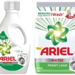 Ariel Matic Liquid Detergent, Front Load, 1 Litre, Pack Of 1 & Matic Front Load Detergent Washing Powder - 1 kg - Fast UK Delivery