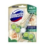 Domestos Aroma Lux White Rose & Tea Tree Oil Toilet Seat Lock Fights Bad Odors for a Fresh Toilet 24/7 Toilet Seat Lock Deodorizer with Highly Concentrated Fragrance Oils 55g - Fast UK Delivery