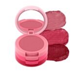 RENEE Glam Stack 3-In-1 Lip & Cheek Tint - Pink 4.5g - 3 Shades in 1, Rich Creamy Natural Seamless Finish, Smooth & Blendable Formula - Travel Friendly, Quick & Easy to Use - Fast UK Delivery