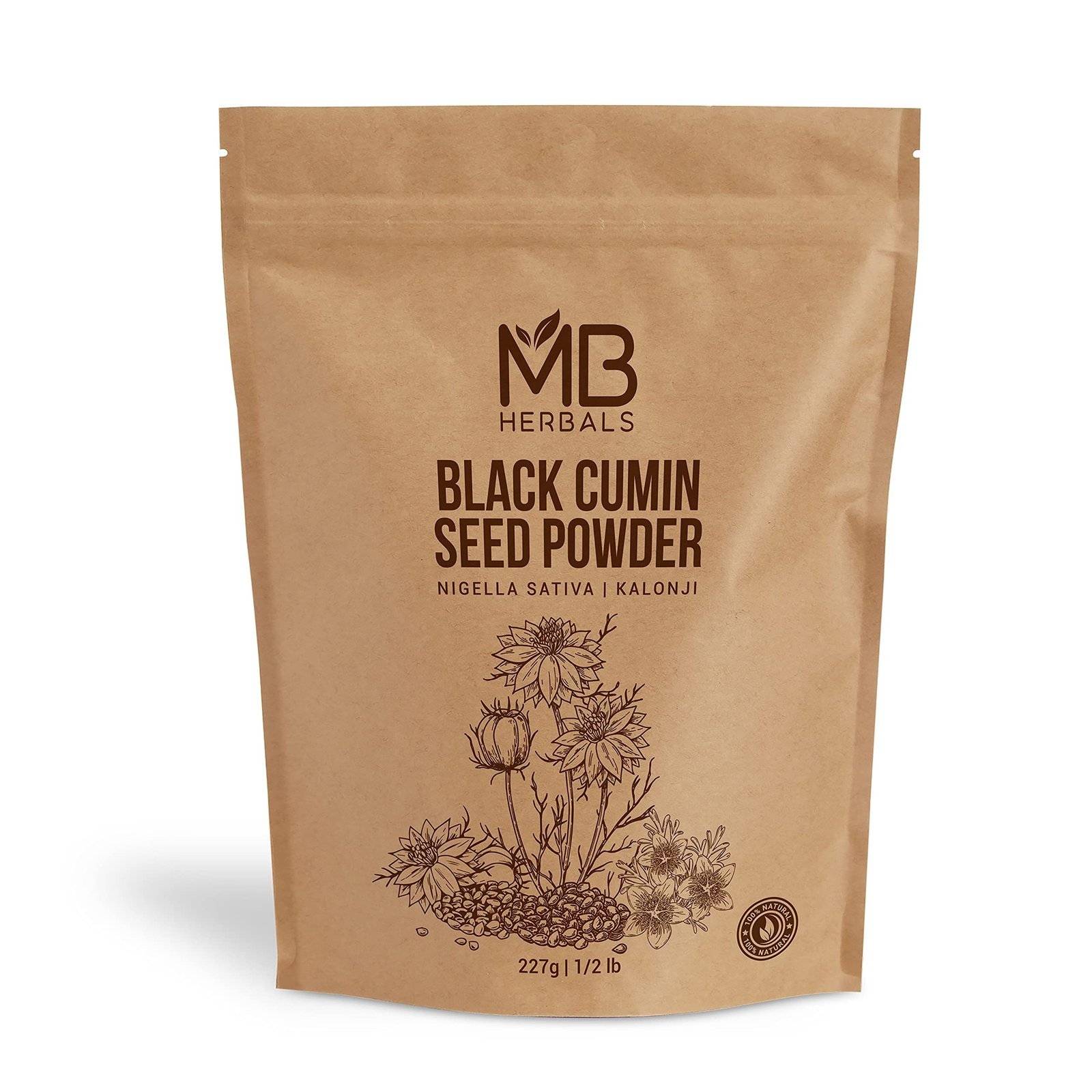 uk81zmv5xzdNS-1.jpg MB Herbals Black Cumin Seed Powder 227g | Kalonji | Nigella Sativa - Image 1