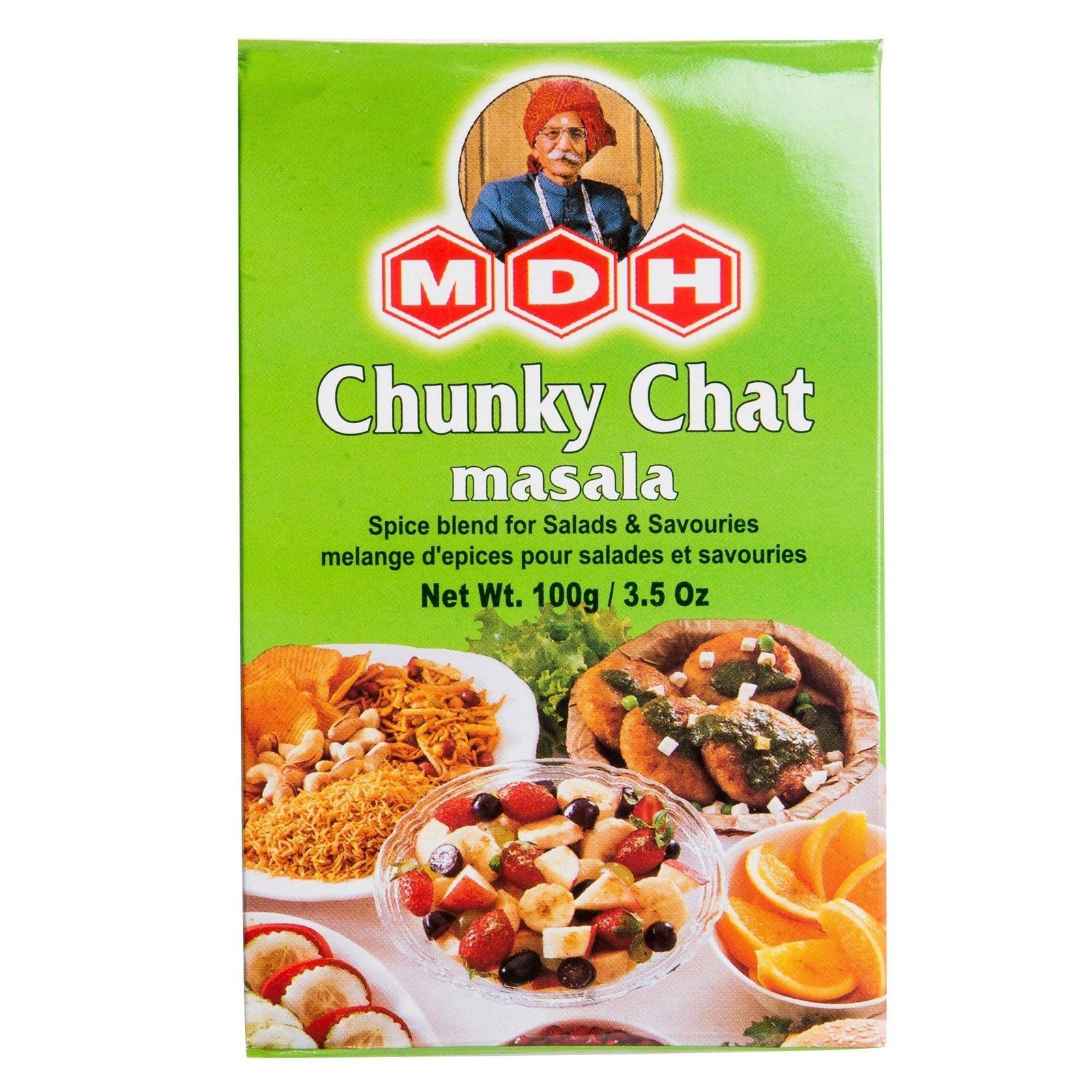 uk9146GFD3uaL-1-1.jpg MDH Chunky Chat Masala Powder, Vegetable Masala, 100G/115Gram - Fast UK Delivery - Image 1