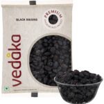 Vedaka Premium fresh Black Raisins, 200gm - Fast UK Delivery