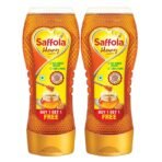 Saffola Honey, 100% Pure Honey, NRM Tested, No sugar adulteration, Natural Immunity booster, Squeezy Pack, 2 x 400g - Fast UK Delivery