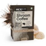 Ace Blend Lions Mane SHROOM COFFEE (15 Serves) | Black Coffee Powder with KSM-66 Ashwagandha, L-Theanine & MCT | Focus, Memory | Instant Coffee Packet | Hot/Cold Brew | Keto Friendly - Fast UK Delivery