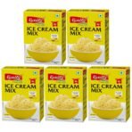 KWALITY Pineapple Ice Cream Mix 100g (Pack 5) | Quick, Easy, and Delicious Summer Treat Ready Mix, No Preservatives, No Hassle. - Fast UK Delivery