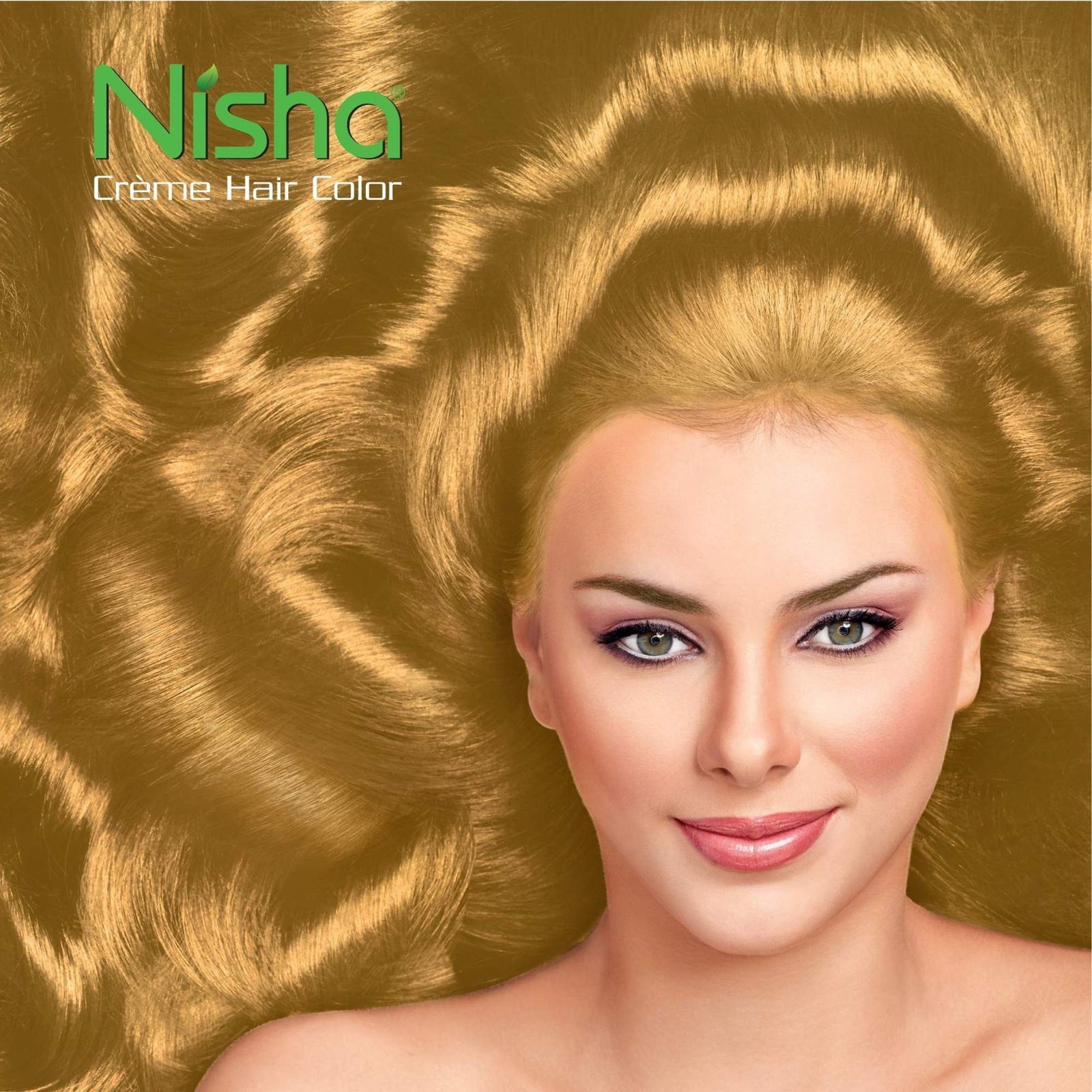 uk91gmzSac-6L-1.jpg Nisha Cream Hair Color Rich Bright Long Lasting Hair Colouring For Ultra Soft Deep Shine 100% Grey Coverage Conditioning With Natural Herbs Golden Blonde (Pack of 1) - Fast UK Delivery - Image 1
