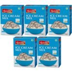 KWALITY Vanilla Ice Cream Mix 100g | Quick, Easy, and Delicious Summer Treat Ready Mix, No Preservatives, No Hassle. (500g (Pack of 5), 5, count) - Fast UK Delivery