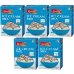 KWALITY Vanilla Ice Cream Mix 100g | Quick, Easy, and Delicious Summer Treat Ready Mix, No Preservatives, No Hassle. (500g (Pack of 5), 5, count) - Fast UK Delivery