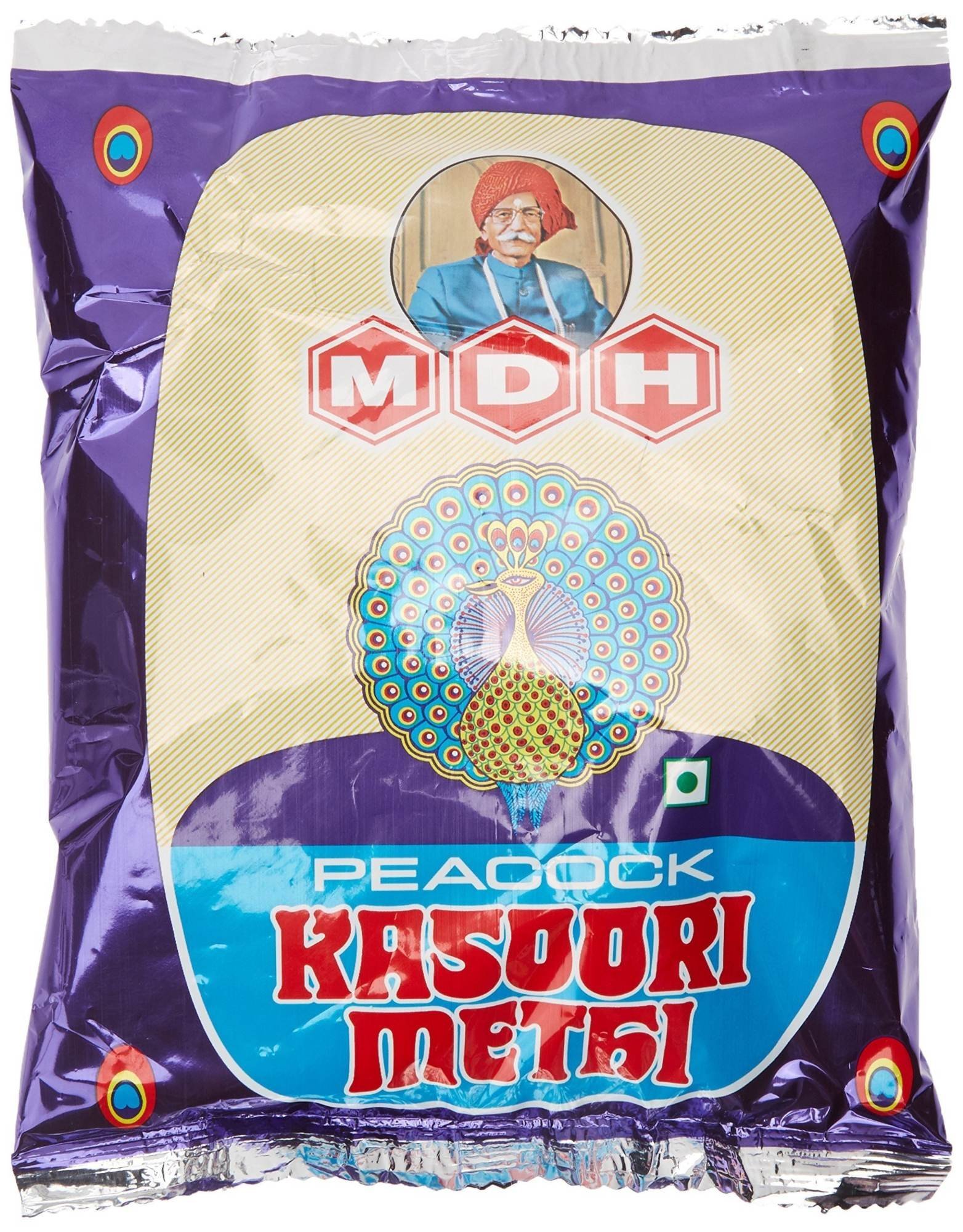 uk91vjLo4cynL-1-1.jpg MDH Peacock Kasoori Methi, 50 g - Fast UK Delivery - Image 1