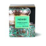 Newby Jasmine Blossom Heritage Organic Loose Leaf Green Tea |100 Grams | For Calm Mind | Enriched With Green Tea and Natural Jasmine Flavor - Fast UK Delivery